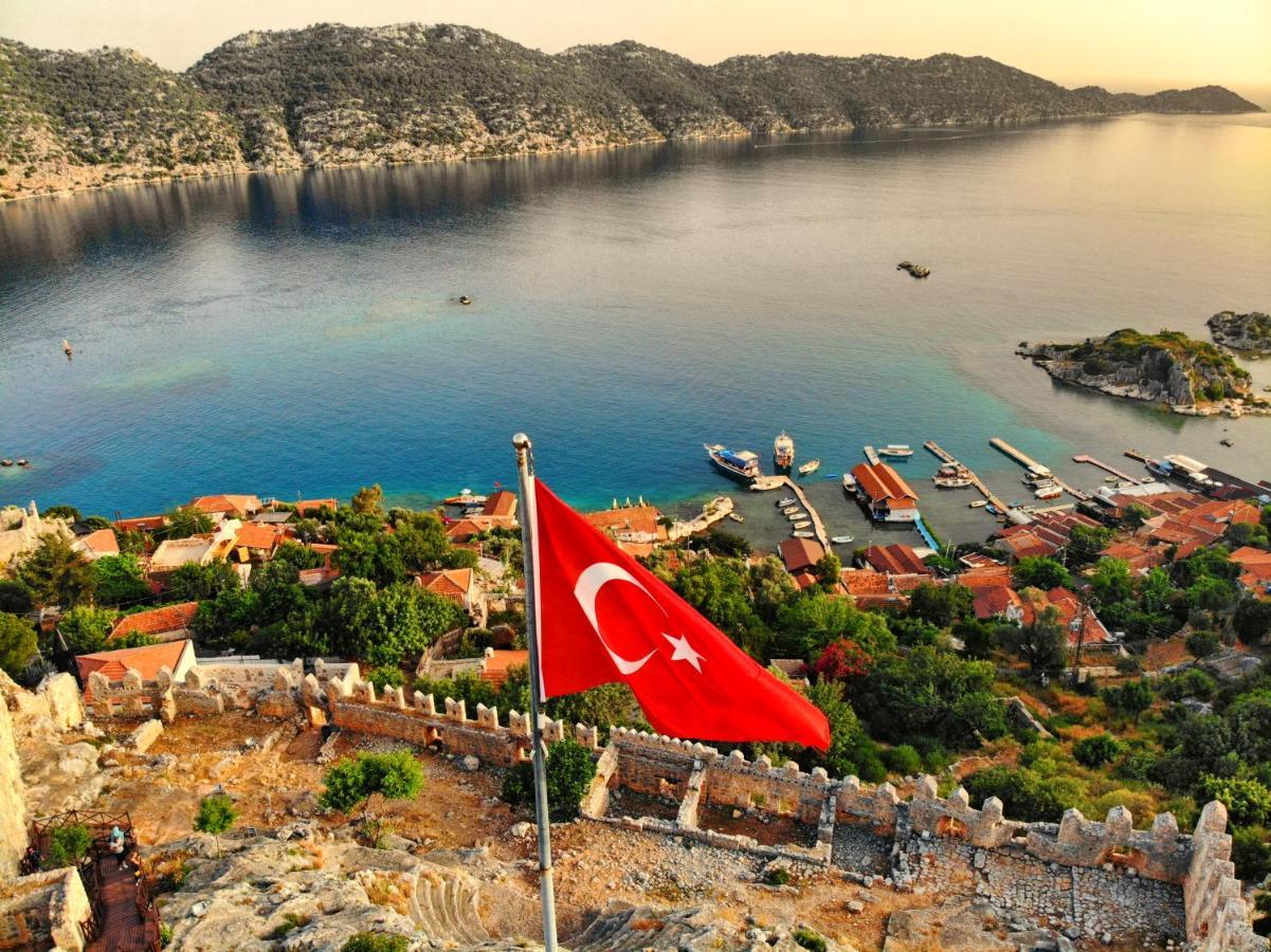 Istlada Tas Ev Apart - Kekova View Kapakli ภายนอก รูปภาพ