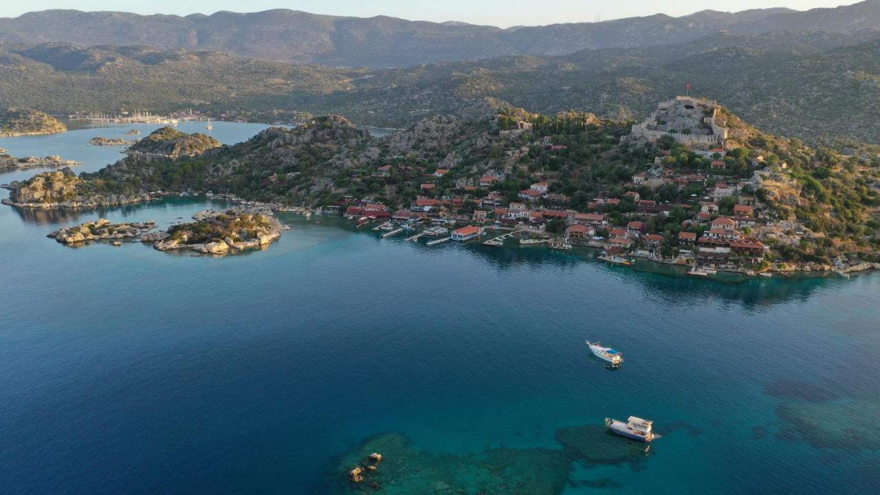 Istlada Tas Ev Apart - Kekova View Kapakli ภายนอก รูปภาพ