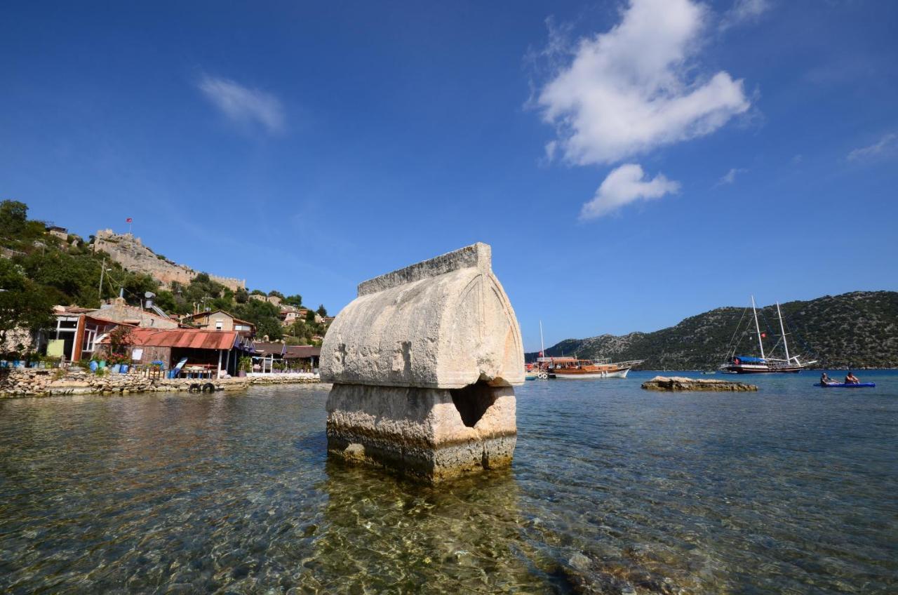 Istlada Tas Ev Apart - Kekova View Kapakli ภายนอก รูปภาพ